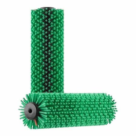 CRB CLEANING SYSTEMS B750-DS2 15in Green Stiff Brush for TM4, 2PK 780B750DS2